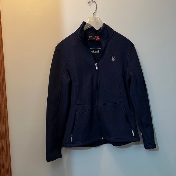 Men’s size large spider zip up thick zip up sweater - Picture 1 of 3